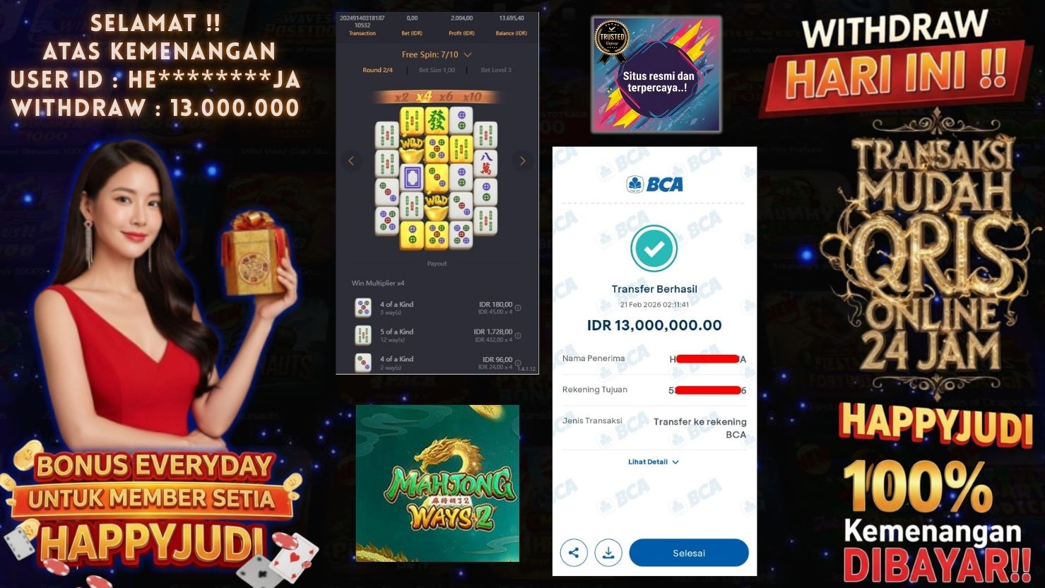 HAPPYJUDI JACKPOT SLOT MAHJONG WAYS 2